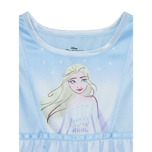 Disney Frozen Elsa Blue Toddler Girl's Fancy Nightgown, Gown