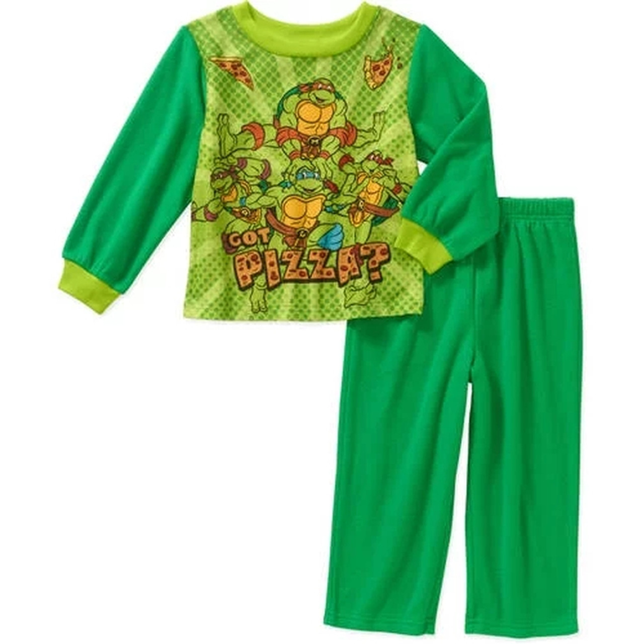 Nickelodeon Toddler Boys' Teenage Mutant Ninja Turtles Costume Pajama Set  (2T) Green