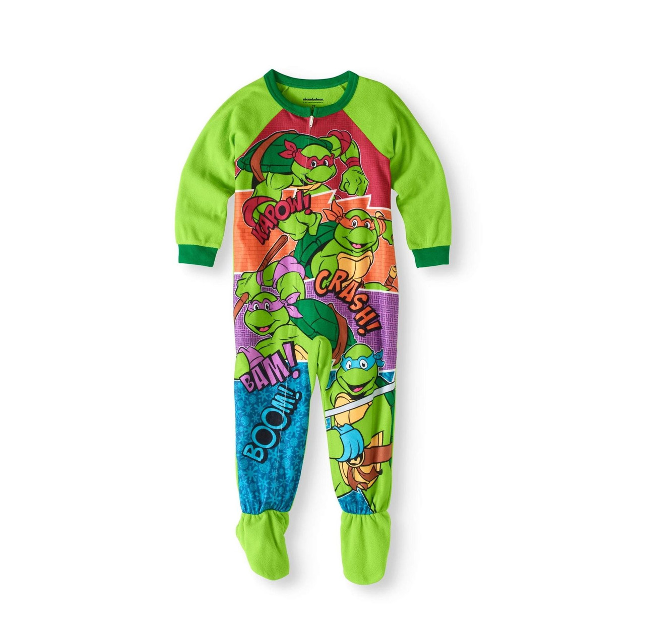 Teenage Mutant Ninja Turtles Heroes Boy's Fleece Pajama Sleeper, Size 3T -  Little Dreamers Pajamas
