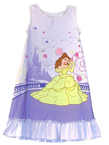 Girl's Purple Princess Belle Magical Castle Tank Dress, Size
