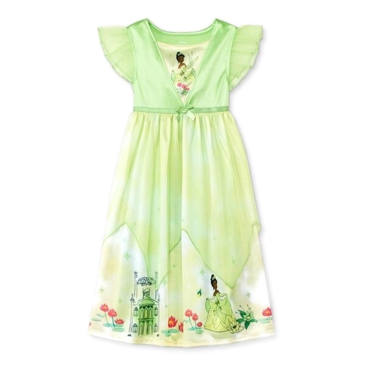 Disney Princess Tiana Shimmery Satin and Tulle Toddler Girl s