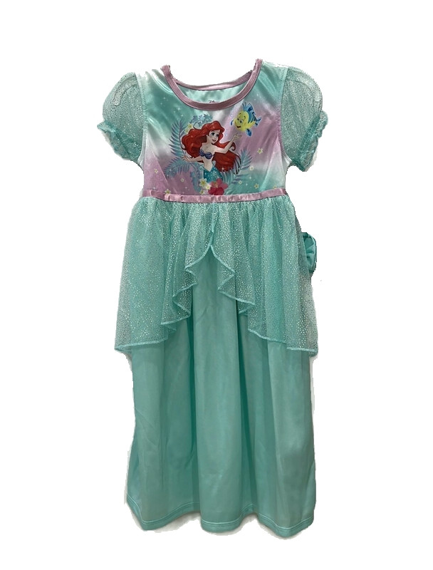 The Little Mermaid Ariel and Flounder Nightgown and Hair Scrunchie