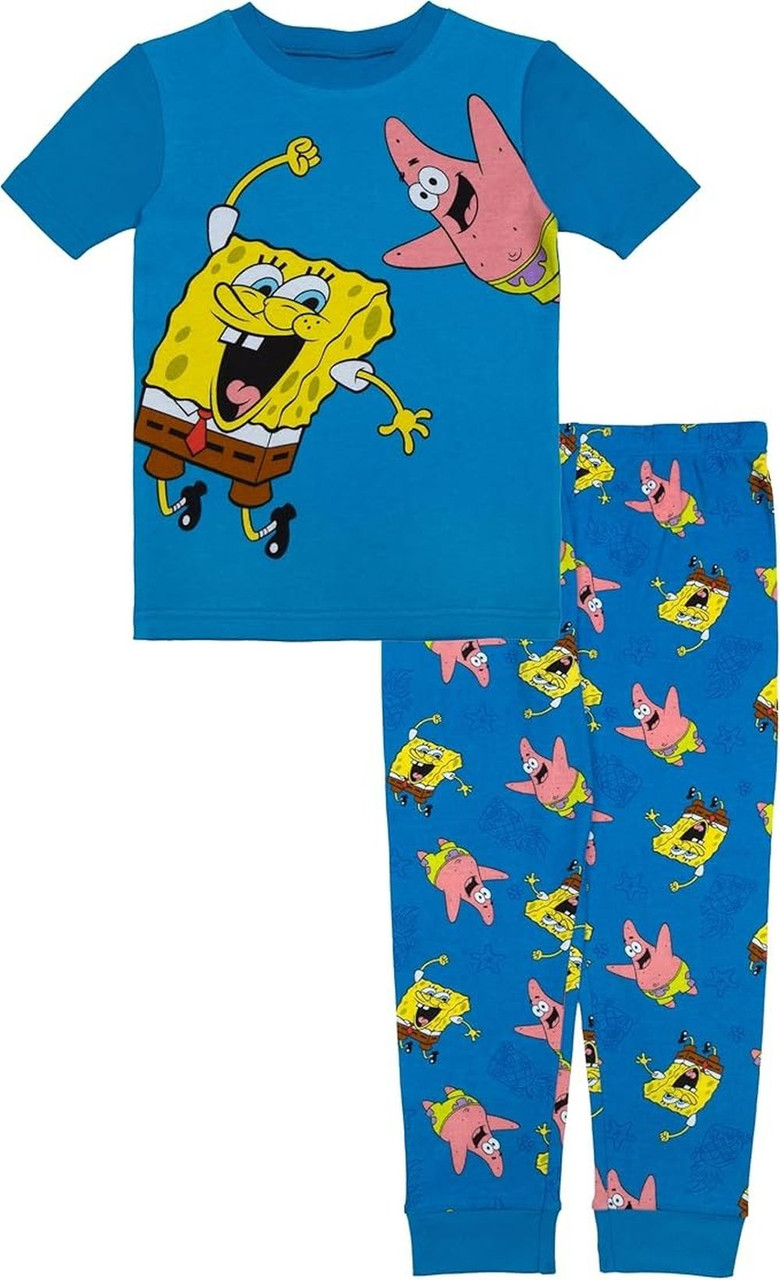 Spongebob Squarepants and Patrick Bikini Bottom Pineapple Cotton