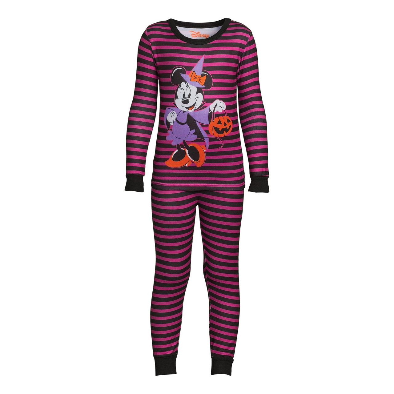 Disney Minnie Mouse Witch Girl's Trick or Treat Halloween Striped