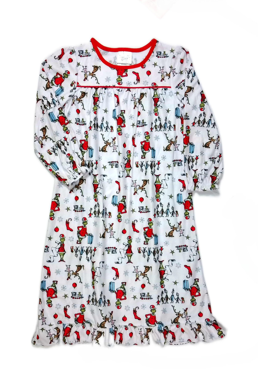 christmas pajamas dress Women Christmas Nightgown Long Sleeve Zipper Front Robes Full Length Xmas  Plaid Graphic Pajama Dress Loungewear (M, Red)