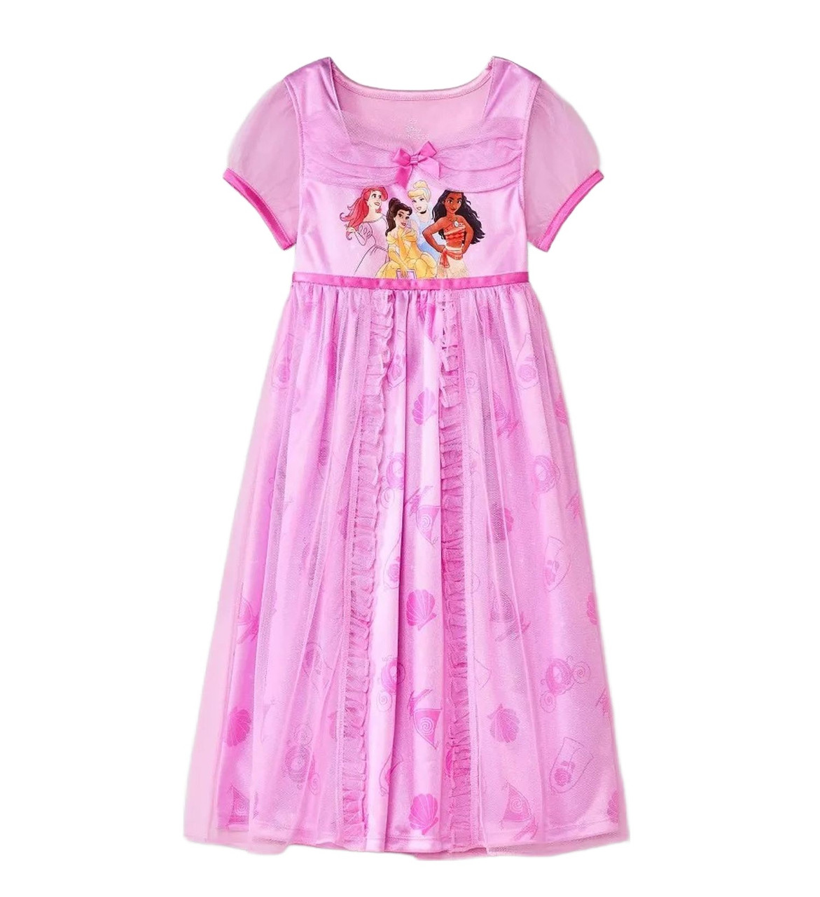 Disney Princess Character Toddler Girl's Pink Fancy Satinet and