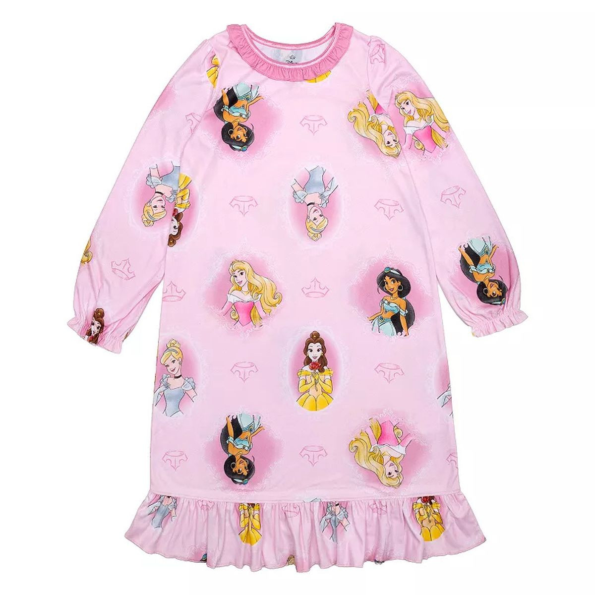 Disney Princess Toddler Girls Pink Character Print Soft Nightgown