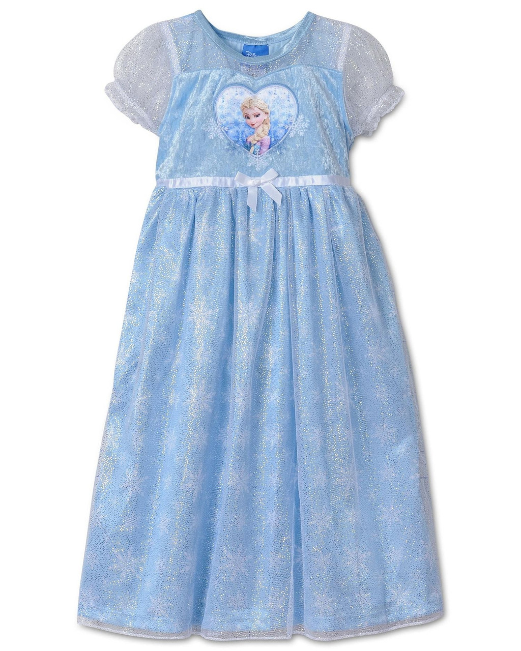 Disney Frozen Queen Elsa Blue Velour and Tulle Snowflake Fancy