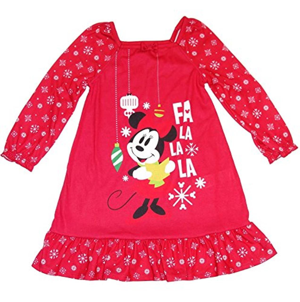 Disney Minnie Mouse Girls Gown /& Matching Doll Gown Set Red Plaid Size 2T Xmas