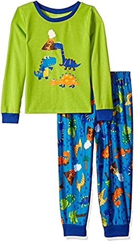 Toddler Boy's Prehistoric Dino Days Dinosaur Jersey Pajama Set | Little Dreamers Pajamas