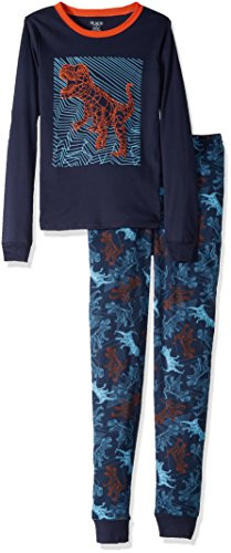 Big Boys'Dinosaur Navy 2-Piece Pajama Set | Little Dreamers Pajamas