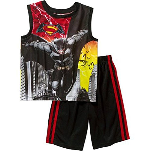 DC Comics Batman Versus Superman Boys Shorts Pajamas Set Dawn of Justice
