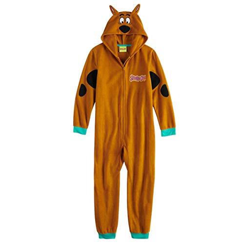 Scooby-Doo Kids Hooded Fleece Costume Union Suit Pajama Sleeper | Little Dreamers Pajamas