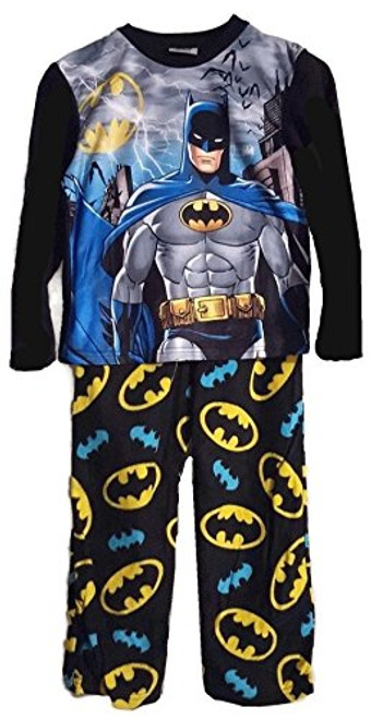 Batman Boy's Super Hero Fleece Pajama Set, Size 8