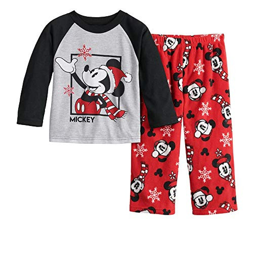 Classic Mickey Mouse Christmas Jersey and Fleece Pajama Set | Little Dreamers Pajamas