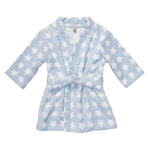 Carter's Babys' Blue with Star Terry Velour Robe - (0 - 9 months)