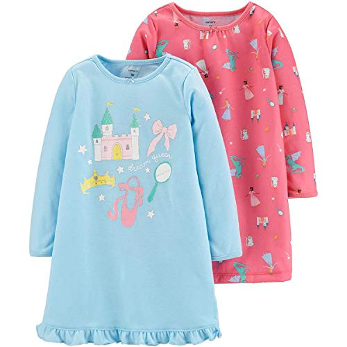 Blue's Clues and You Toddler Girl's Pink Flannel Nightgown with Doll Gown -  Little Dreamers Pajamas