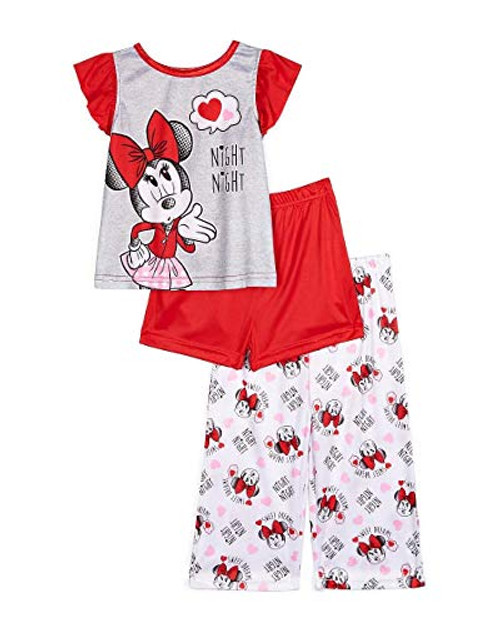 Girls Kids Disney Minnie Mouse Sz 5 Soft Fuzzy Pajamas Pants Bottoms, 917