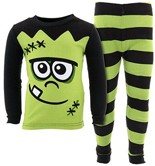 Boys' Toddler Green Frankenstein Monster Halloween Pajama Set