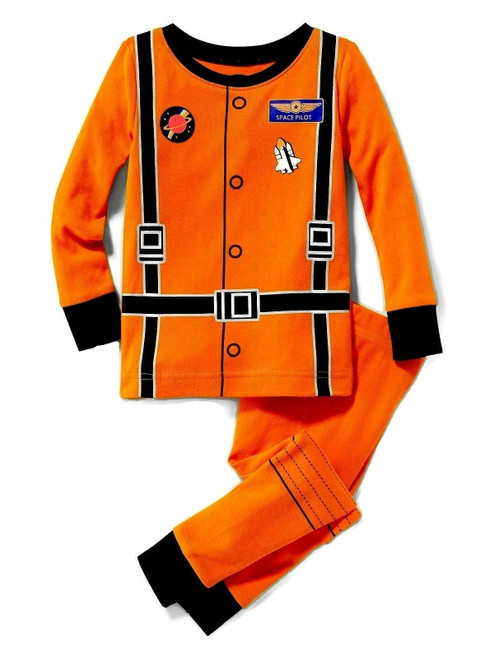 Toddler Boy's Space Pilot Costume Style Cotton Pajama Set