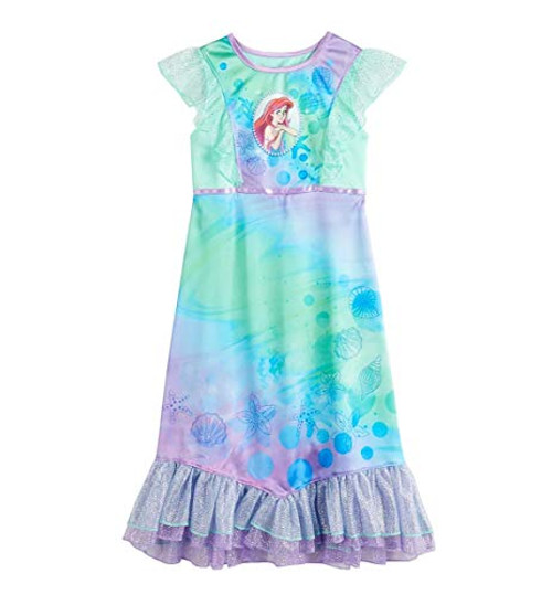 The Little Mermaid Ariel Ocean Bubbles Satin and Tulle Nightgown