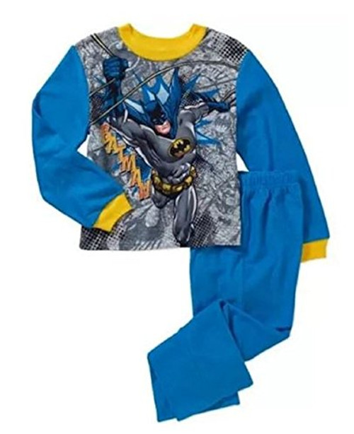 Batman Boys "Batman Caped Crusader" Flannel Pajama Set, Size 4/5