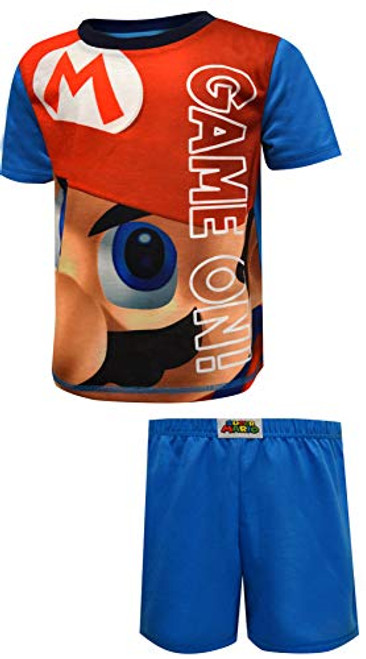 Super Mario Brothers Boys' Super Mario Game On Pajamas, Size 8