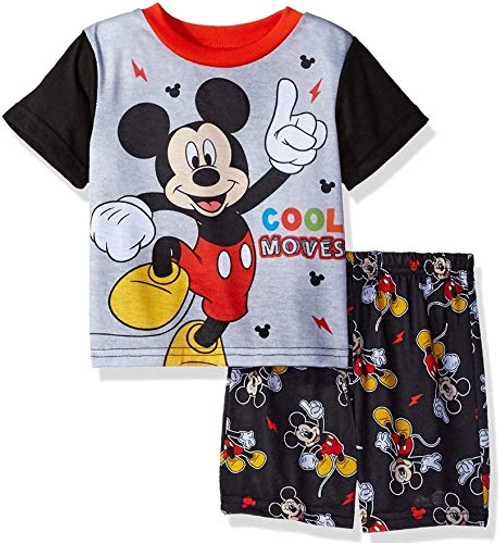 Boy's Mickey Cool Moves Pajama Shorts Set, Size 4T