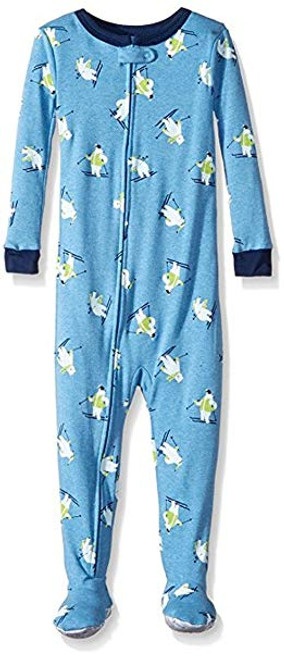 Carter's Winter Skiing Polar Bear Print Cotton and Polyester Footed Pajama Sleeper Carter's Winter Skiing Polar Bear Print Cotton and Polyester Footed Pajama Sleeper