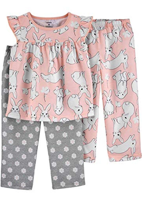 Carter's Toddler Girls 3-pc. Poly Bunny Pajama Set