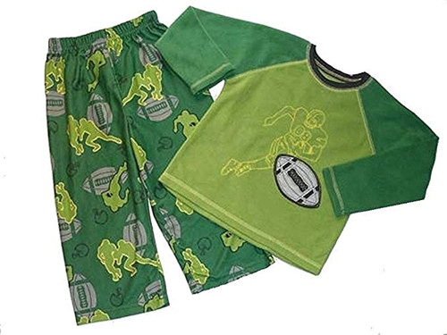 CARTER'S Super-Comfy Boys Fleece Football Pajama Set, Size 4