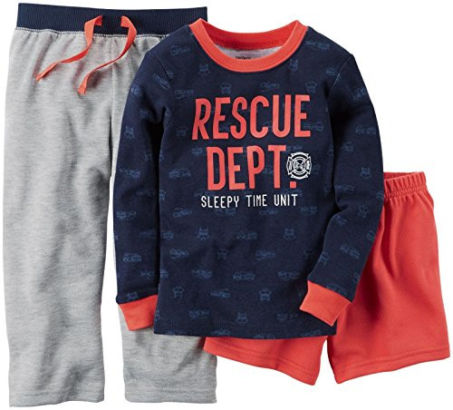 Carter's Toddler Boy's Rescue Dept. Fireman 3-Piece Pajama Set, Size 3T