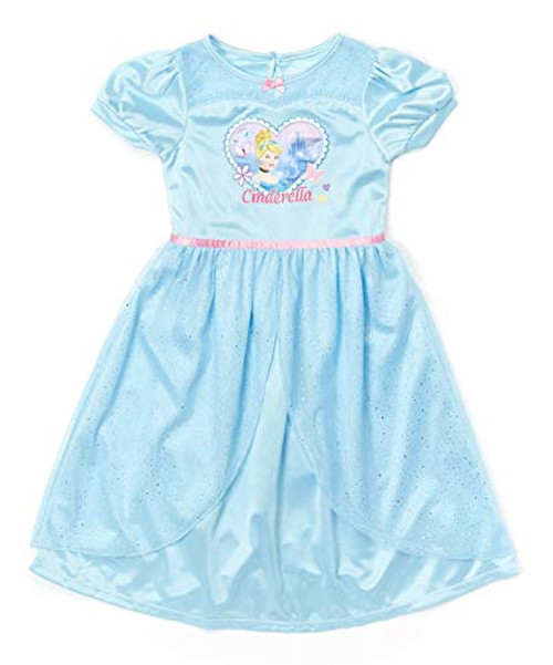Cinderella Princess Blue Satin and Tulle Nightgown, Size 3T
