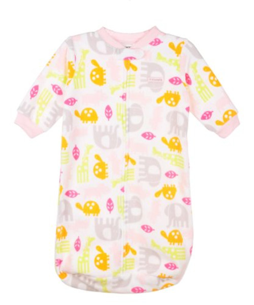 Carter's Baby Girls Microfleece Sleepbag Sleeper Zoo Animals Size 0-9 Months