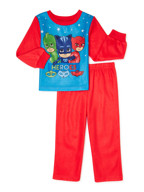 PJ Mask Long Sleeve Toddler Pajamas Time to Save the Day Owlette Gekko Catboy 3T 