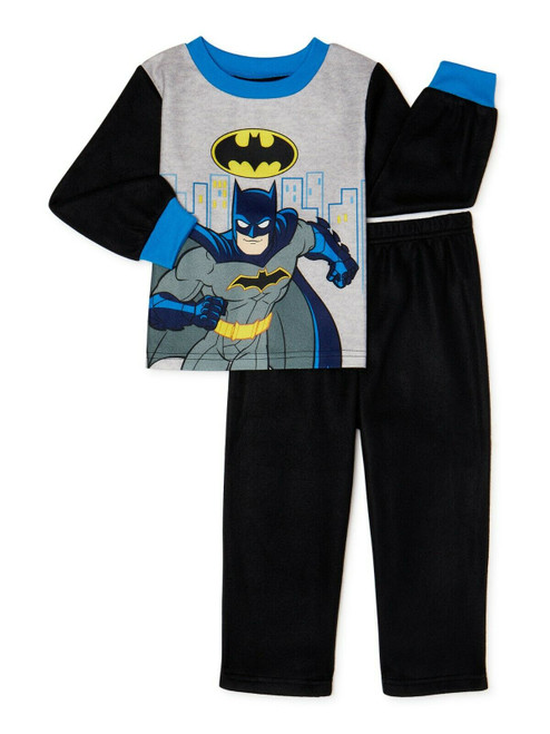 BATMAN Boy's Size 12 Months Flannel Pajama Set, New