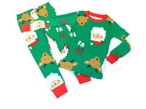 Carter's Toddler Boy's Santa and Reindeer Christmas Holiday Cotton Pajama Set