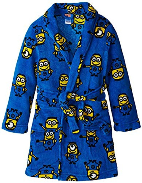 Despicable Me Minion Boy's Plush Fleece Bathrobe