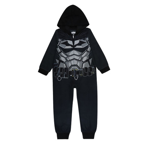Batman Boy's Fleece Hooded Pajama Sleeper, Union Suit