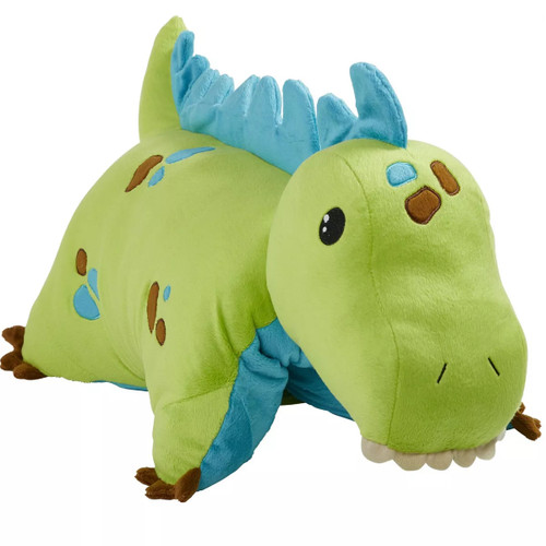 Green Dinosaur Kids Plush Toy, 18" Pillow, Pillow Pets | Little Dreamers Pajamas