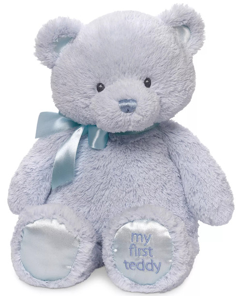 GUND My First Teddy, Plush 15" Blue | Little Dreamers Pajamas