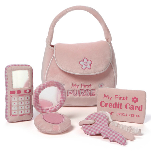 Gund My First Purse Pink Playset, Plush Baby Toys, 9.5" | Little Dreamers Pajamas