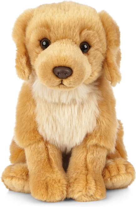 Living Nature Golden Retriever Plush Toy, 8" Dog, Eco-Friendly