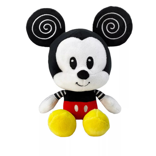 Disney Baby Black and White 10" Plush Mickey Mouse, Kids Preferred | Little Dreamers Pajamas