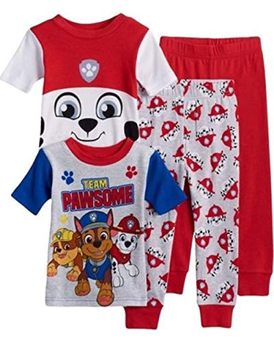 Paw Patrol Toddler Boy's 4-Piece Print, Marshall Costume Pajama Set | Little Dreamers Pajamas