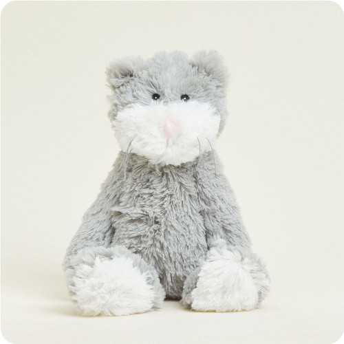 Warmies Microwavable Gray and White Kitty Cat Comfort Warmer | Little Dreamers Pajamas