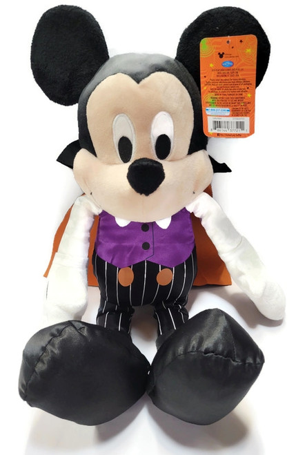 Mickey Mouse Halloween Vampire 2023, 18" Plush Stuffed Toy, Just Play | Little Dreamers Pajamas