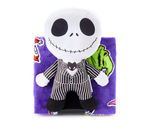 Nightmare Before Christmas Plush Jack Character and Blanket Throw Set