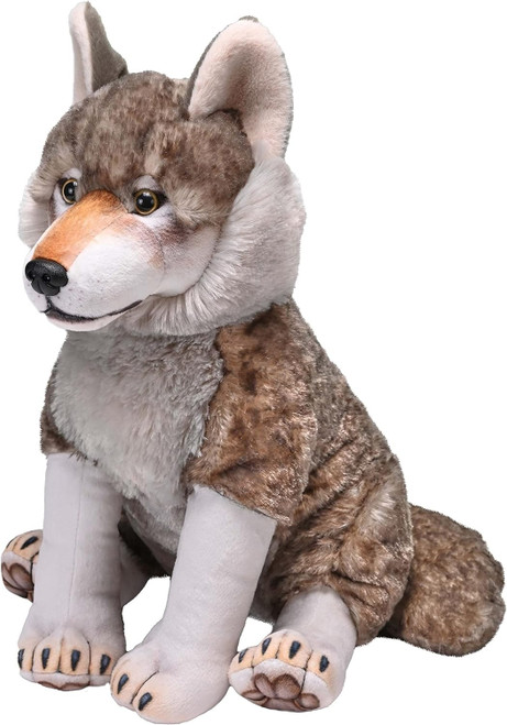 Wild Republic Artist Collection Realistic 15" Plush Wolf, Stuffed Animal