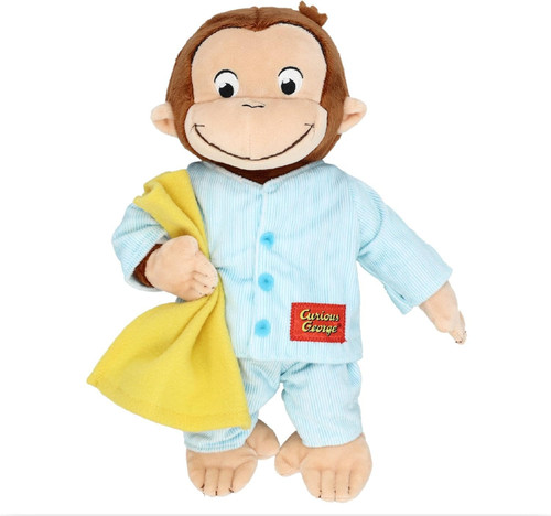 Curious George Plush Dressed in Pajamas with Blanket, Kids Preferred, 12" Curious George Plush Dressed in Pajamas with Blanket, Kids Preferred, 12"